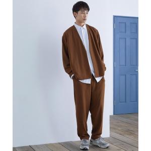 セットアップ  カットジョーゼット ノーカラージャケット