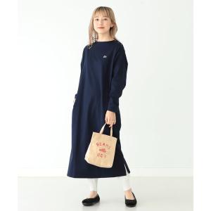 ワンピース LACOSTE × BEAMS BOY / 別注 ボートネック ドレス