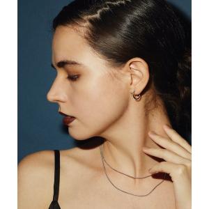 ピアス 販売終了【CENE】セネ/[シルバー]ループピアス厚さ1mm 幅20mm