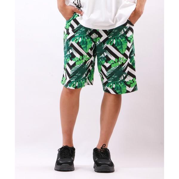 スウェットパンツ ジャージ 裏毛総柄ショートパンツ メンズ レディース