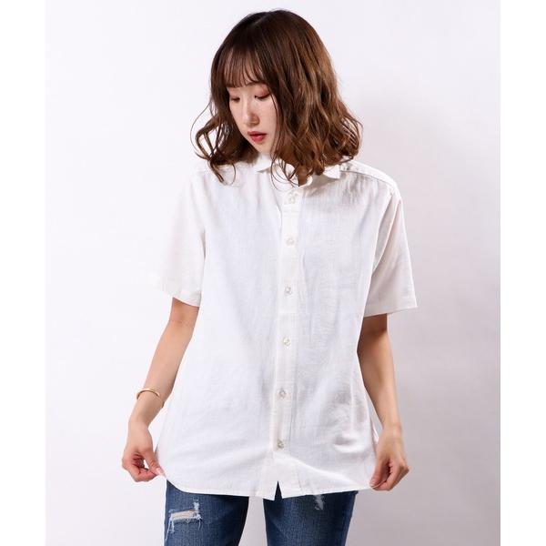 シャツ フレンチリネン半袖シャツ メンズ レディース