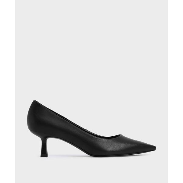 パンプス ポインテッド キトゥンヒールパンプス / Pointed Kitten Heel Pump...