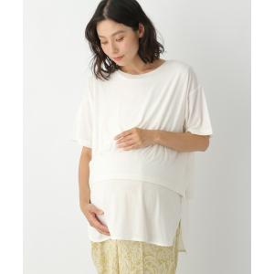 マタニティ マタニティ／レイヤード授乳Tシャツ　954721