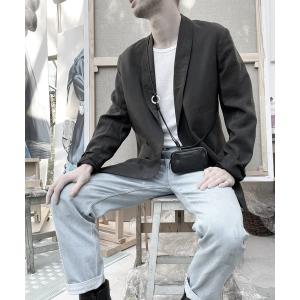 ショルダーバッグ Leather micro shoulder bag 'double zip'　ショルダーバッグ メンズ レディース