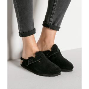 レディース サンダル Boston Suede Shearling 「ナロー幅」 ユニセックス｜zozo