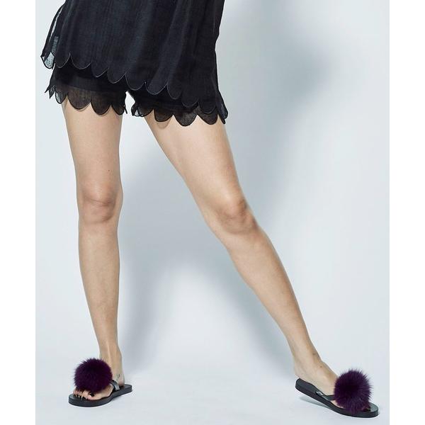 パンツ HEM SCALLOP SHORT PT レディース