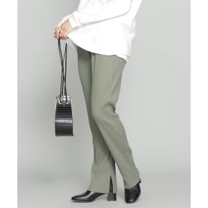 パンツ スリットリブパンツ レディース