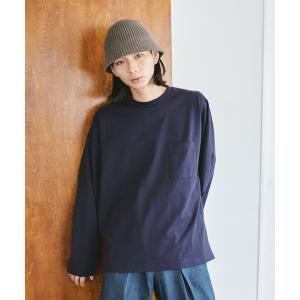 tシャツ Tシャツ 「nowm」MERCERISED COTTON LOOSE BOX POCKET LONG SLEEVE TEE / ルーズ ポケ｜zozo