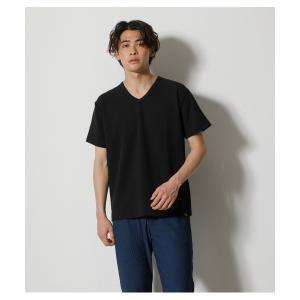 tシャツ GEORGETTE FABRIC V/N TEE/ジョーゼットファブリックVネックTシャツ メンズ