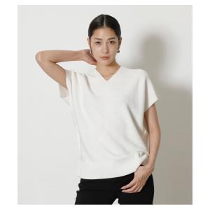 レディース ワンピース シャツワンピース LOOSE PANEL KNIT TOPS/ルーズパネルニットトップス