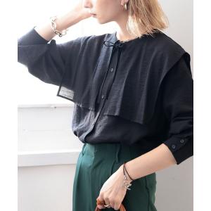 ブラウス シャツ bigセーラーカラーブラウス レディース
