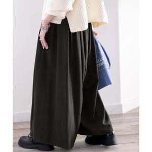 パンツ 実はパンツなんです！スカート見えのゆるっとガウチョ