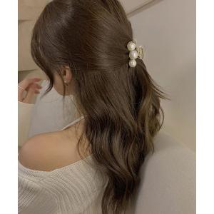 ヘアクリップ パールラウンドヘアクリップ/13種類