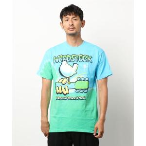 メンズ tシャツ Tシャツ 「LIQUID BLUE」TIE-DYE WOODSTOCK PT TEE｜zozo