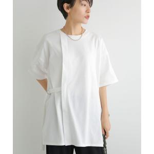 tシャツ Tシャツ サイドベルトカットチュニック