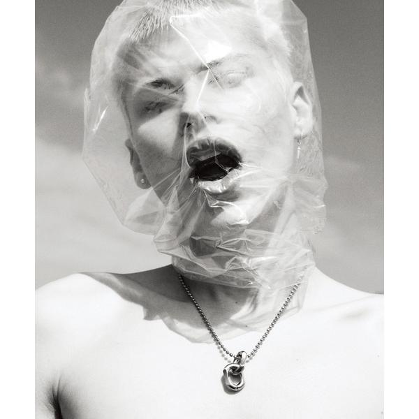 ネックレス BLACK TRIANGLE DESIGN  CHAIN BITS short neck...