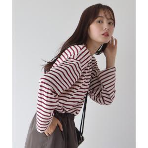 tシャツ ボーダー＆無地カットソー ロンＴ レディース