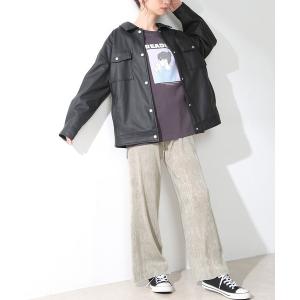 パンツ ベロアプリーツパンツ