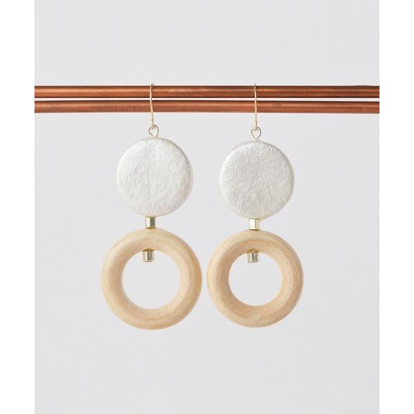 ピアス 「PAPER ART WORKS」dubble circle pearl レディース
