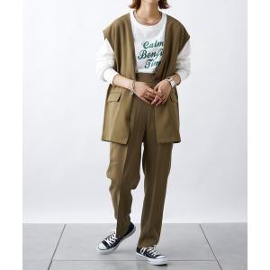 セットアップ 【ZOZOTOWN限定】【セットアップ】ジレベスト+タックスラックスパンツ