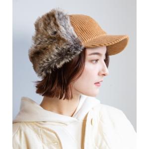 帽子 キャップ 太コーデュロイフライトキャップ レディース メンズ