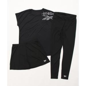 水着 【Reebok / リーボック】Tシャツ スカート付きレギンス3点セット