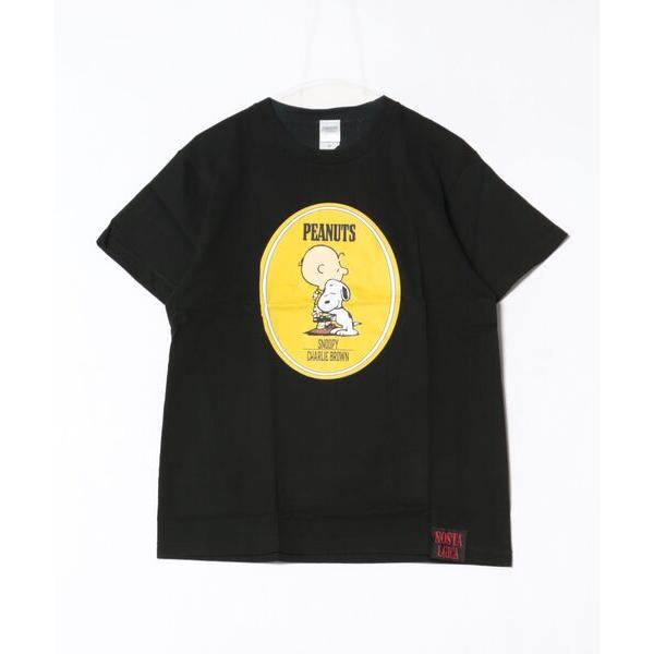 tシャツ 「 PEANUTS / NOSTALGICA 」 スヌーピー Ｔシャツ Type D レデ...