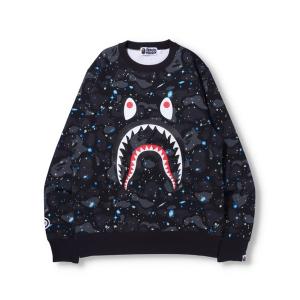 スウェット メンズ SPACE CAMO SHARK CREWNECK Mの商品画像