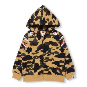 キッズ パーカー 1ST CAMO SHARK SHOULDER ZIP HOODIE K｜zozo