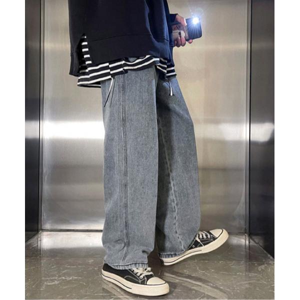 ジーンズ 「neos -addictive design-」ルーズシルエット ビンテージウライク オ...