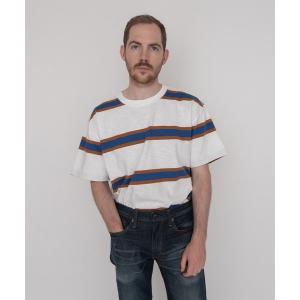 tシャツ Tシャツ メンズ LEVI'S(R) MADE ＆ CRAFTED(R) SPLIT HEM Tシャツ SAIL STRIPE｜zozo