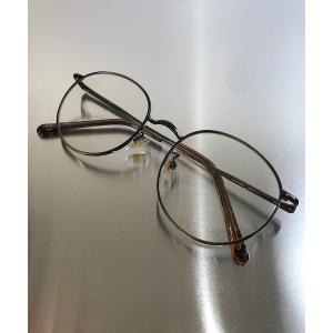 メガネ メタルフレームサングラス 伊達メガネ クリア/カラーレンズ