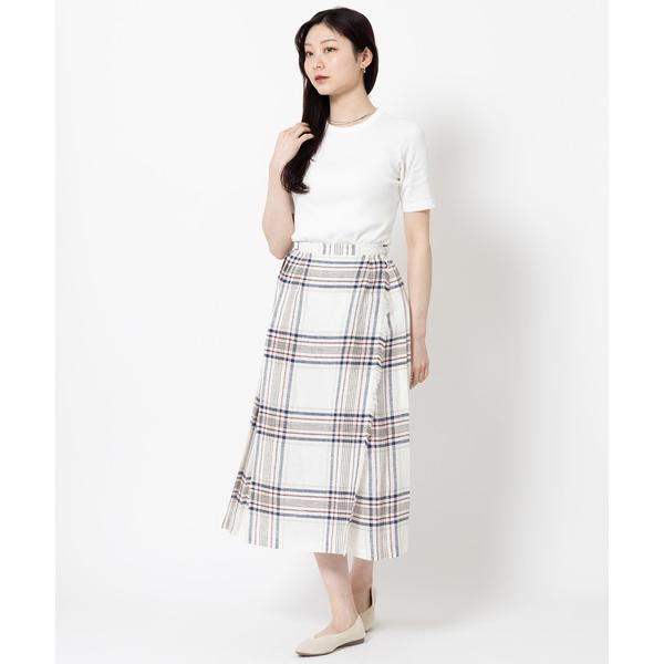 スカート O'Neil of Dublin 「別注」クラシックモデル リネンキルトスカート ロング ...