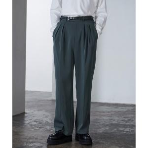 スラックス ドレープラスター ワイドストレートスラックス「セットアップ対応」 メンズ レディース