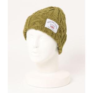 帽子 キャップ 【HIGHLAND 2000/ハイランド2000】ボブキャップ　ケーブル編みニット帽　アルパカ