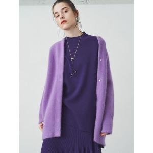 カーディガン ラクーンミックスダブルカーディガン