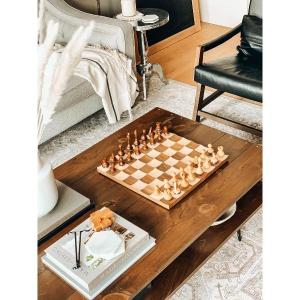 A11952 チェスセット チェスボード 木製 折り畳み式 おもちゃ 知的