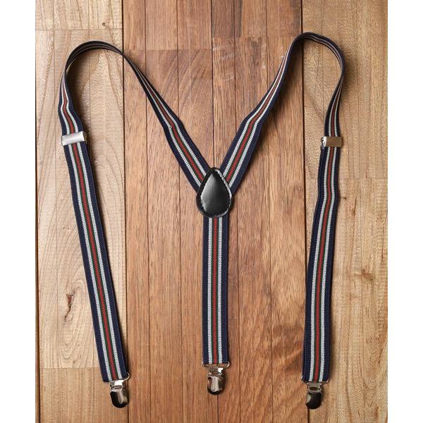 サスペンダー 「ストライプ」サスペンダー レディース メンズ