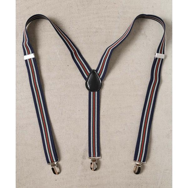 サスペンダー ストライプデザインサスペンダー レディース メンズ