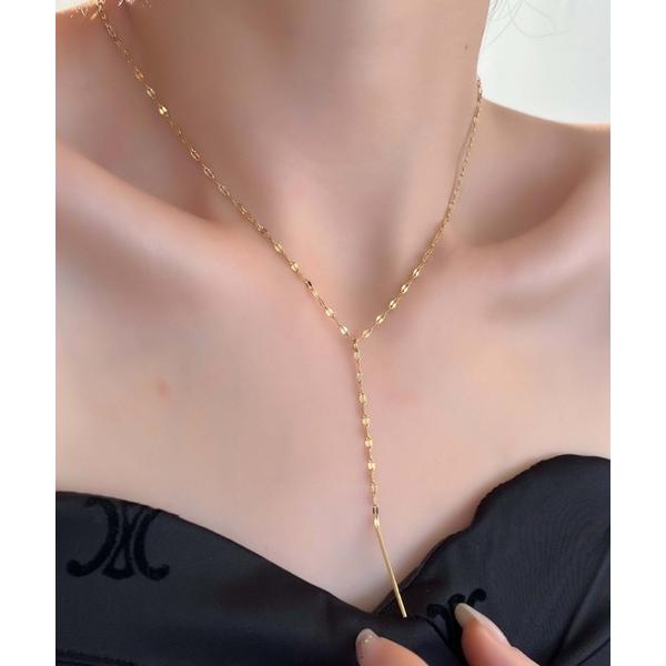 ネックレス Yラインロングチェーンネックレス レディース