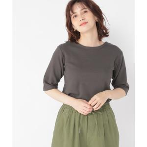 tシャツ ダブルフロントヘンリーネックプルオーバー レディース