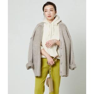 カーディガン 「WEB限定」深Vネックシャギー2WAYカーディガン レディース