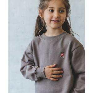 トレーナー 「毛玉になりにくい裏起毛」「かぞくおそろい」ユニセックスワンポイント刺繍トレーナー キッズ 子供服 男の子 女の子