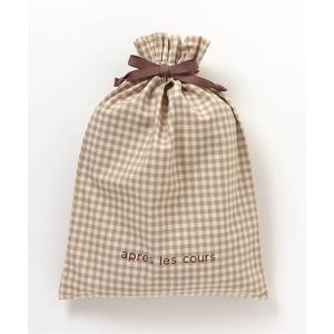 ポーチ ギンガムチェック巾着（中）