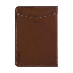 名刺入れ フォッシル カード入れ メンズ PU ブラウン  ML4461210 メンズ