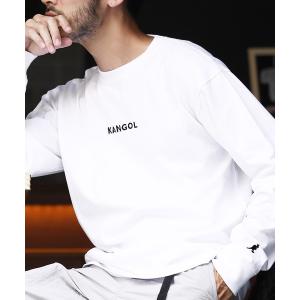 tシャツ Tシャツ メンズ KANGOL カンゴール ブランド別注 ヘビーウェイトコットン オーバーサイズ ロゴ刺繍ロンT