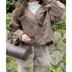 トレンチコート コート トレンチ×ジレベスト　2WAYライトアウター レディース