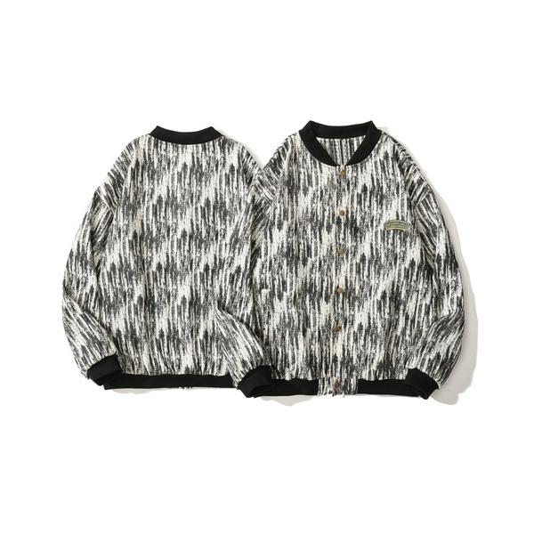 ブルゾン アウター HOOK- パッチワーク柄幾何学模様 ゴブランブルゾン メンズ レディース