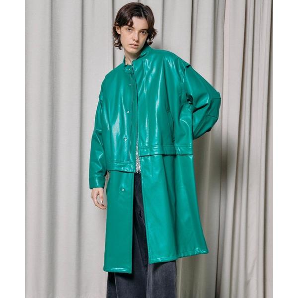 モッズコート コート Vegan Leather Mods Coat/ヴィーガンレザーモッズコート「...