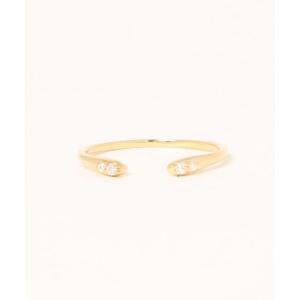 con affetto 指輪 リング K18ダイヤカットリング レディース